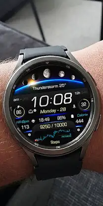 Moon Phase Digital Watch face screenshot 2