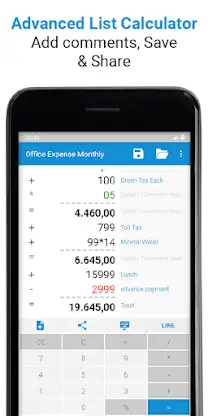 Adding Machine With Tape Calc screenshot 1