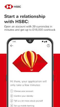 HSBC UAE screenshot 1