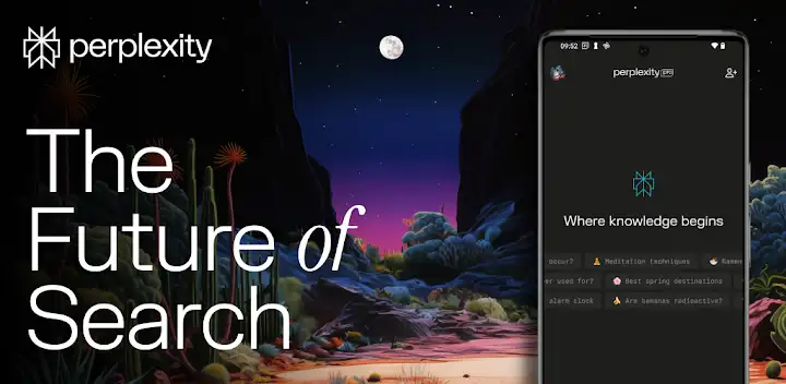Perplexity - Ask Anything — Android app banner