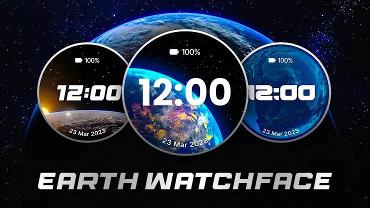 Animated Earth Watchfaces screenshot 2