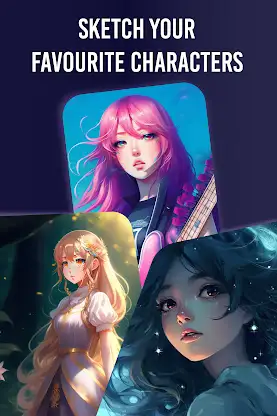 Anime Drawing: Learn & Draw screenshot 1