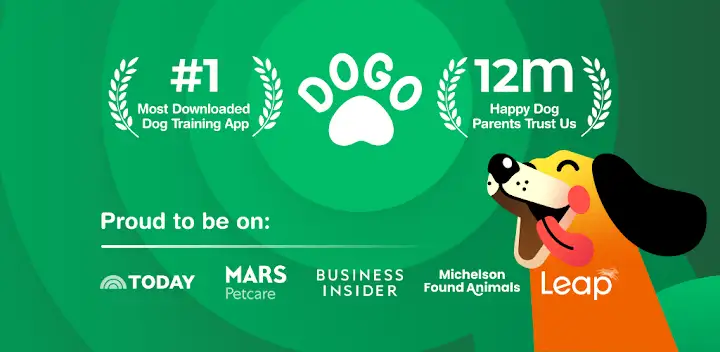 Dogo — Puppy and Dog Training — Android app banner
