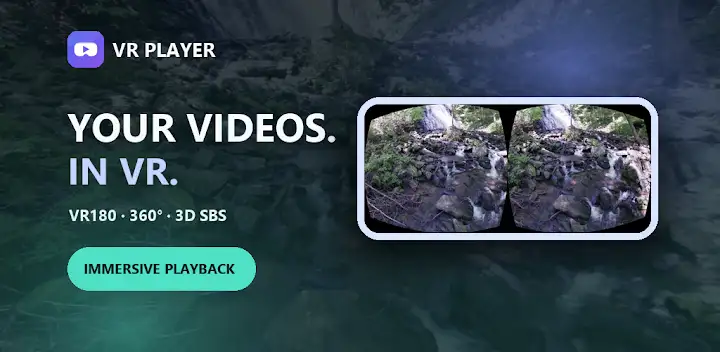 VR Player – 3D 360 & SBS Video — Android app banner
