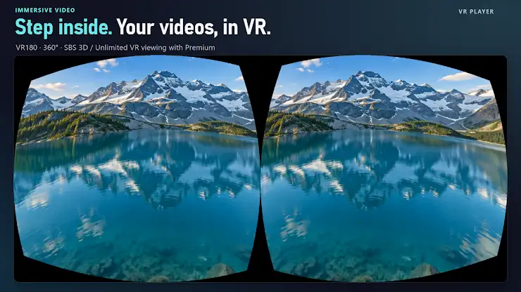 VR Player – 3D 360 & SBS Video screenshot 1