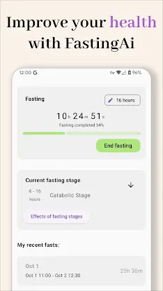 Fasting Tracker - FastingAi screenshot 1