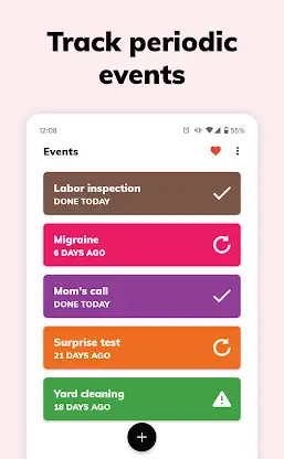 Periodically: Event Logger screenshot 1