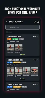 Savage Workouts screenshot 2