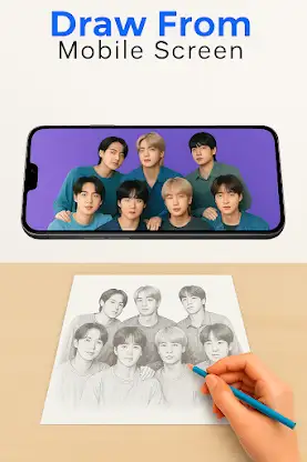 ar draw bts blackpink screenshot 3