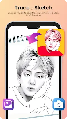 ar draw bts blackpink screenshot 1