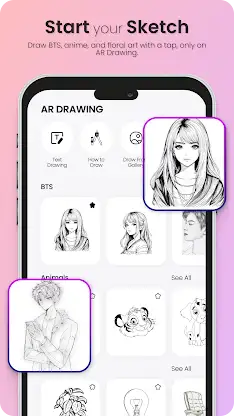 ar draw bts blackpink screenshot 4
