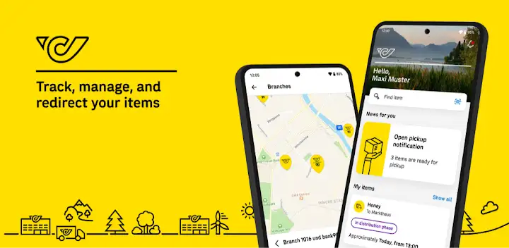 Post - Parcel Tracking App — Android app banner