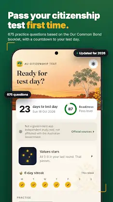 Australian Citizenship Test screenshot 1