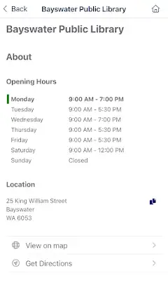 City of Bayswater Libraries screenshot 6