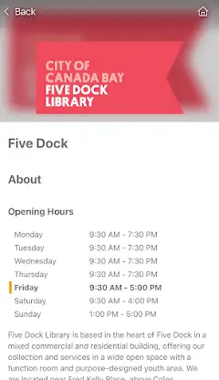 City of Canada Bay Libraries screenshot 6