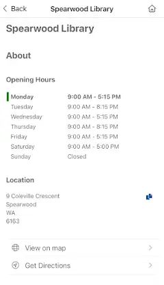 Cockburn Libraries screenshot 6
