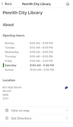 Penrith City Library App screenshot 6