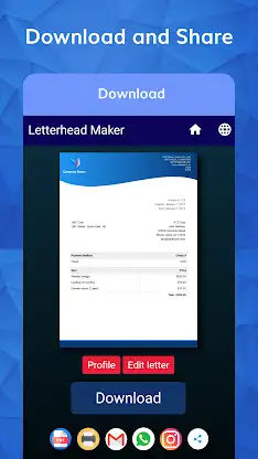 Letterhead Maker with logo PDF screenshot 8
