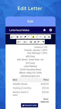 Letterhead Maker with logo PDF screenshot 7