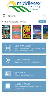 Middlesex County Library screenshot 1