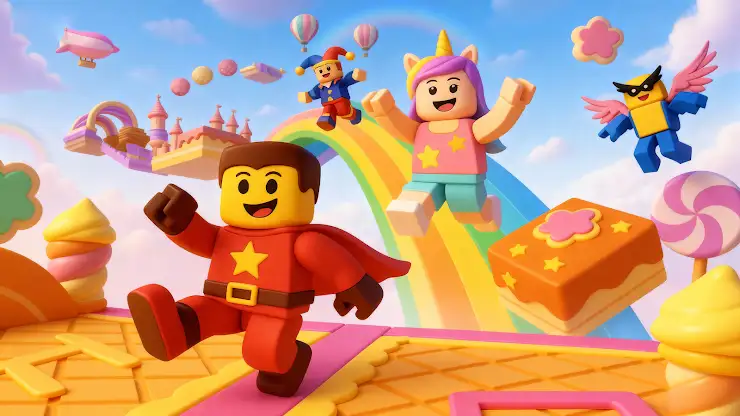 Blox Parkour: Obby Race 3d screenshot 1