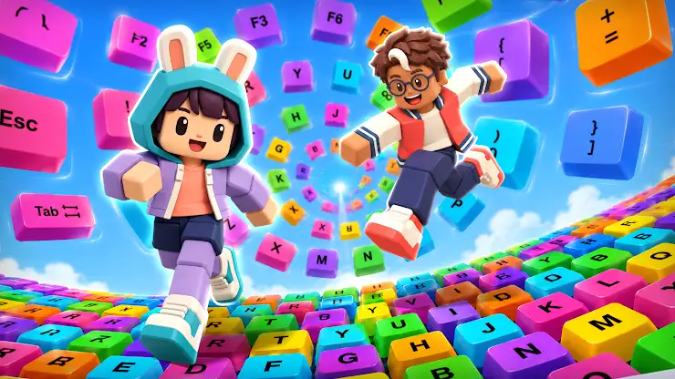 Obby ASMR: Keyboard Run screenshot 2