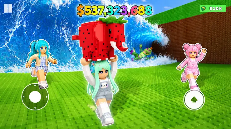 Obby Escape: Tsunami Memezot screenshot 3