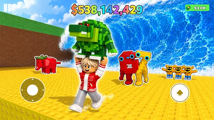 Obby Escape: Tsunami Memezot screenshot 1