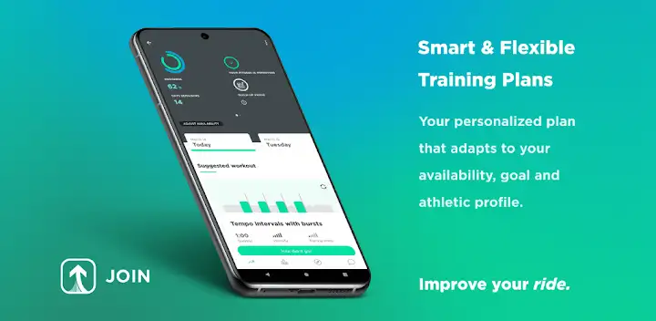 JOIN Cycling Coach App — Android app banner