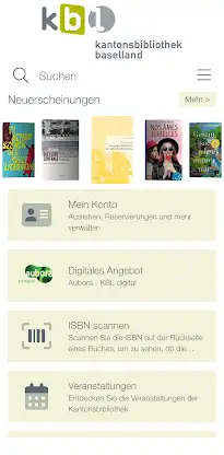 Kantonsbibliothek Baselland screenshot 1