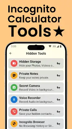 Incognito Calculator Tools screenshot 1