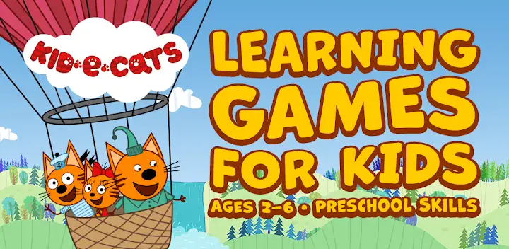 Kid-E-Cats Learning Games 2-6 — Android game banner