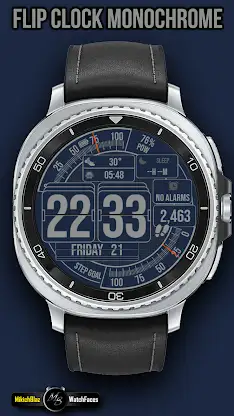 Flip Clock Monochrome screenshot 6