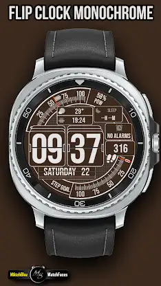 Flip Clock Monochrome screenshot 4