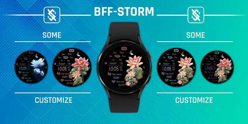 BFF11- Neon Art Lotus and Moon screenshot 4