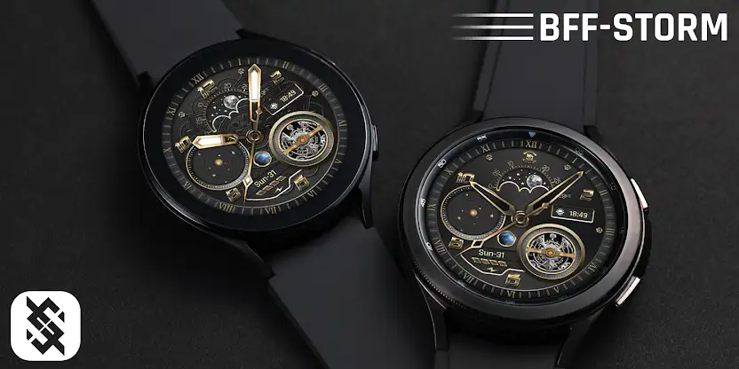 BFF12- Gold Analog Galaxy Gear screenshot 6