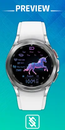 BFF12- Neon Art Unicorn Light screenshot 1