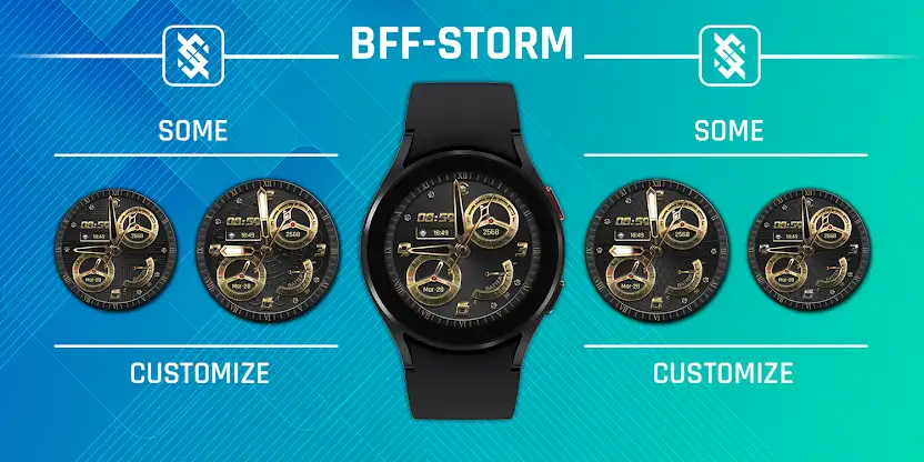 BFF14 - Gold Analog Pattern screenshot 4