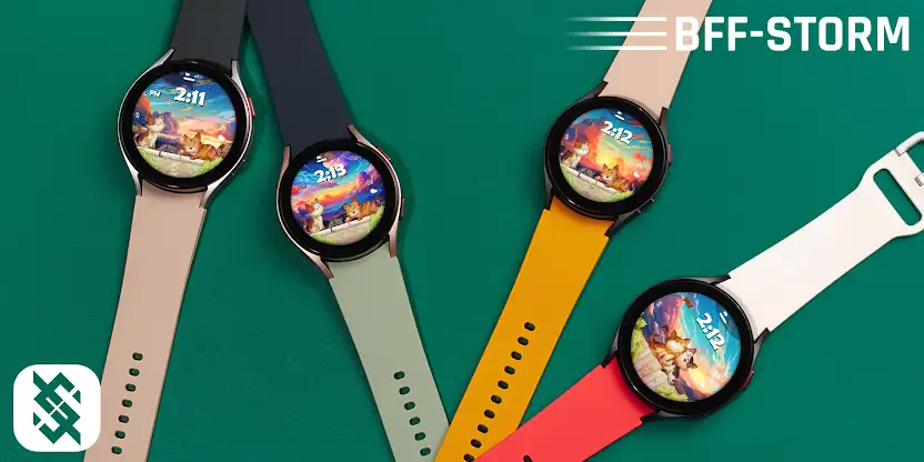BFF1- Cute Cat watchface screenshot 7