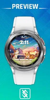 BFF1- Cute Cat watchface screenshot 1