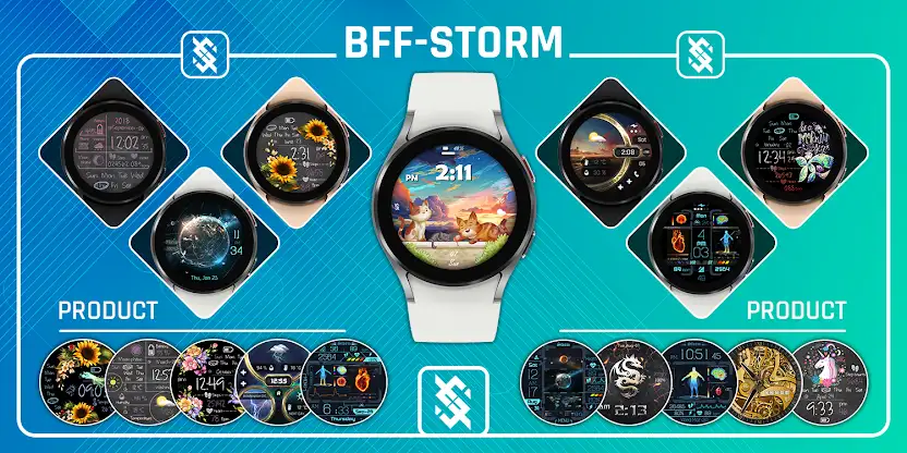 BFF1- Cute Cat watchface screenshot 8
