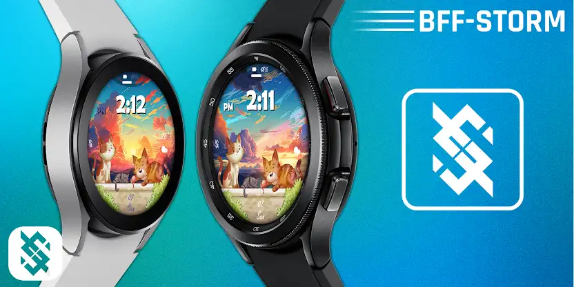 BFF1- Cute Cat watchface screenshot 5