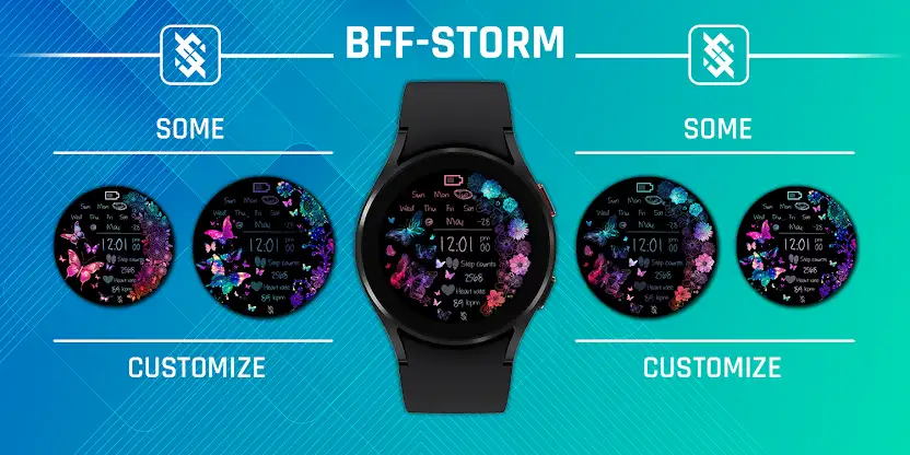 BFF1-Neon Art Flower Butterfly screenshot 4