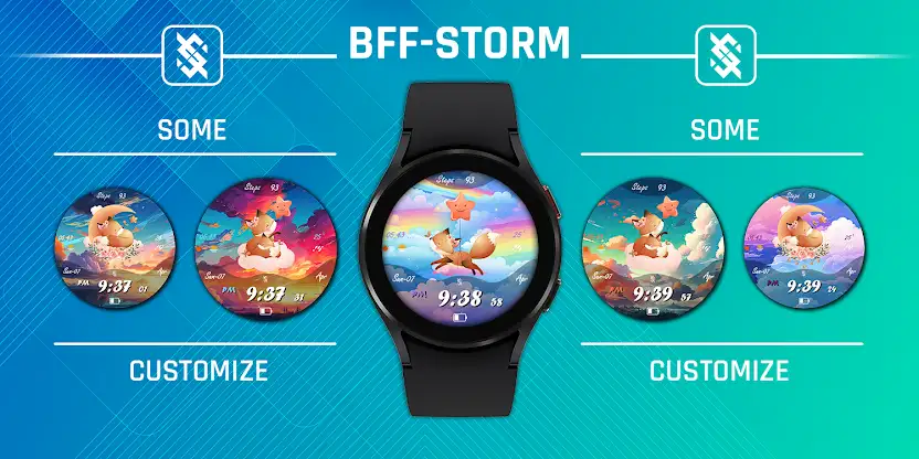 BFF2 - Cute Fox watchface screenshot 4