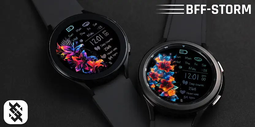 BFF3- Neon Art Colorful Flower screenshot 6