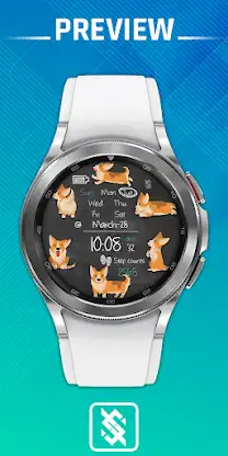 BFF45- Blackboard Art Corgi screenshot 1