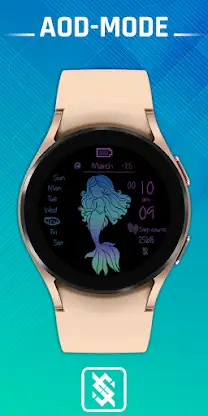 BFF53- Neon Art Mermaid Color screenshot 2