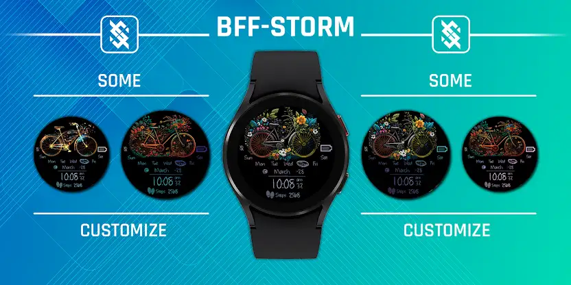 BFF54- Neon Art Flower Bicycle screenshot 4