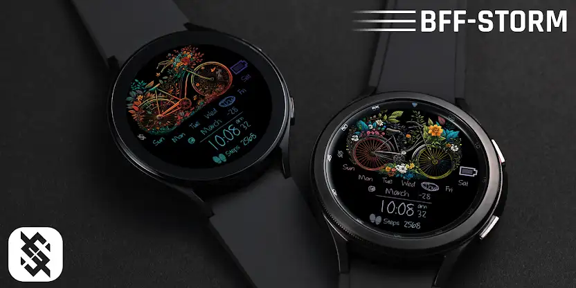 BFF54- Neon Art Flower Bicycle screenshot 6