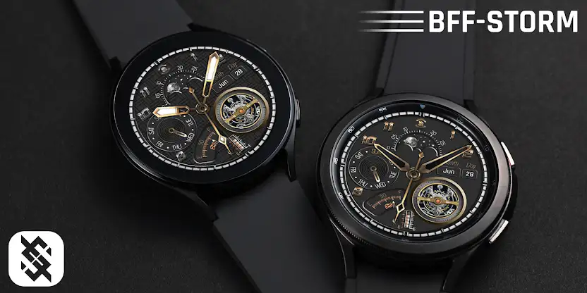 BFF5-Black Analog Pattern Gear screenshot 6